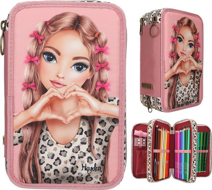 Produktbild Depesche TOPModel Federtasche 3fach Leoheart mit Schleifen