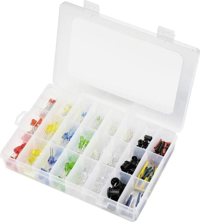 Tru Components Assortimento di LED Rosso, Blu, Verde, Giallo, Bianco freddo, Bianco caldo Ru