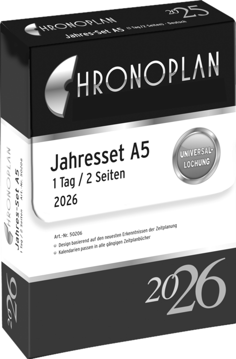 Actual product image Chronoplan Jahresset (A5, German)