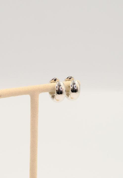 Actual product image Muau Creoles (750/18K white gold)