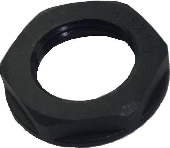 Actual product image RS PRO Locknut M20 Nylon 66 Black IP68 (M20)
