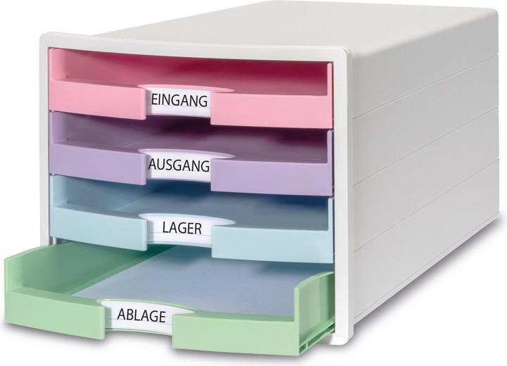 Pastellblau, Pastellgrün, Pastelllila, Pastellrosa, Weiss
