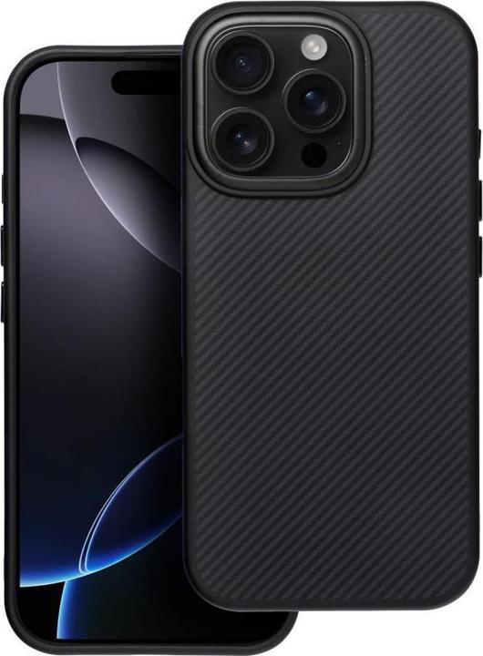 Image du produit OEM Back panel cover Carbon Elite Mag Cover compatible with MagSafe for IPHONE 17 AIR black (Apple iPhone 17)