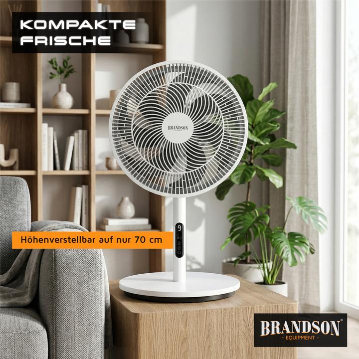 Produktbild Brandson Standventilator DC-Motor, leise, Oszillation, Fernbedienung, 30 W, 9 Geschwindigkeitsstufen (29.70 dB)