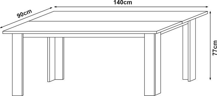 Actual product image En.Casa Lion (140 x 90 x 77 cm)
