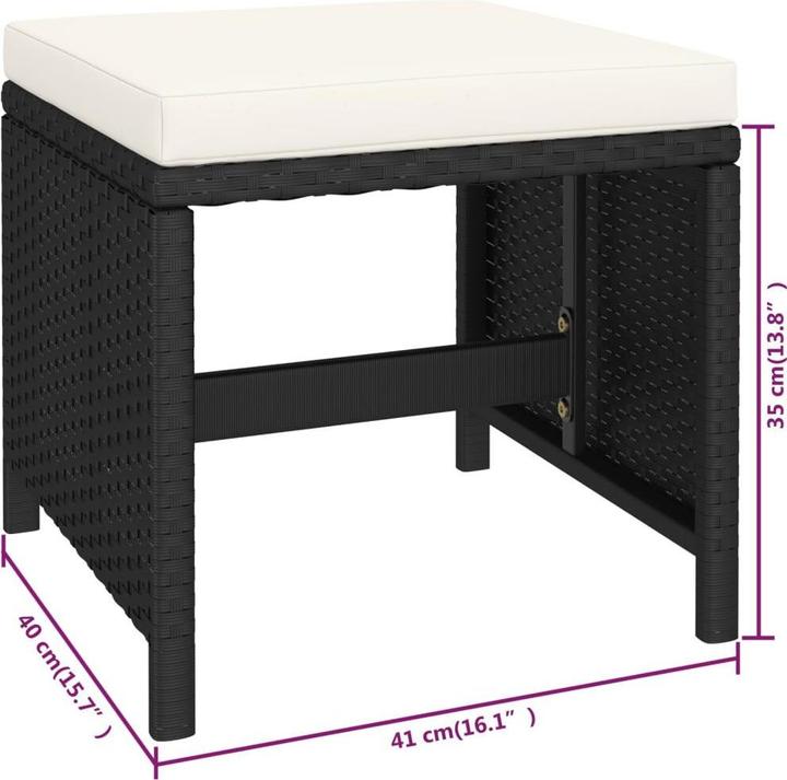 Produktbild vidaXL Gartenmöbel-Set (123 x 60 x 74 cm)