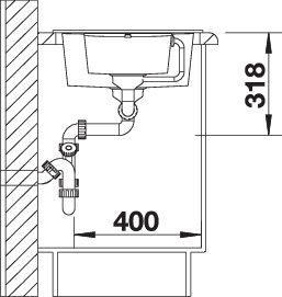 Productafbeelding Blanco Metra 6 S Compact (Ingebouwde gootsteen, 78 cm, 50 cm)