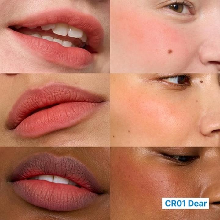 Actual product image Fwee Blurry Pudding Pot Airbrushed Blush & Lip Buildable Pigment Long-Lasting (CR01 Dear)