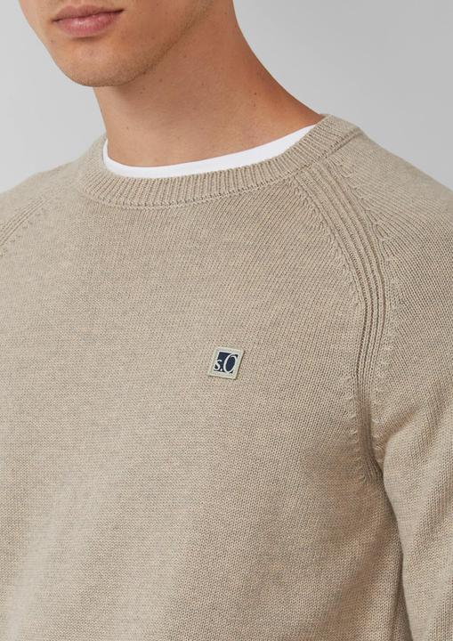 Produktbild s.Oliver Strickpullover Strickpullover aus Baumwolle mit Raglanärmeln (L)