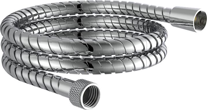 Schütte Brauseschlauch Bad 125 cm Edelstahl Chrom Wassersparende Dichtung 63441 (125 cm)