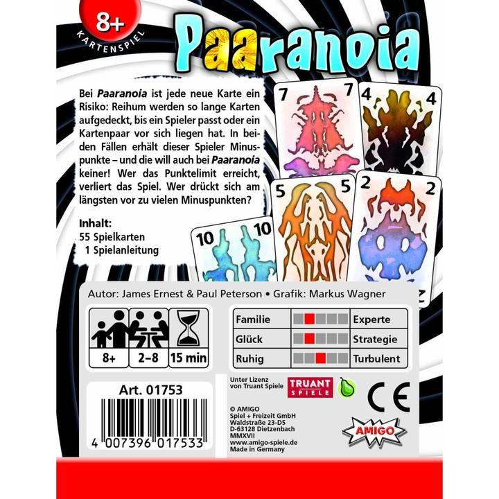 Produktbild Amigo Paaranoia (Deutsch, 2 - 8 Spieler)