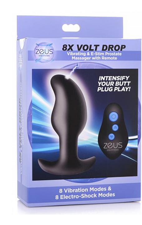 Produktbild Doc Johnson 8X Volt Vibrating & E-Stim Silicone Prostate Massager R/C