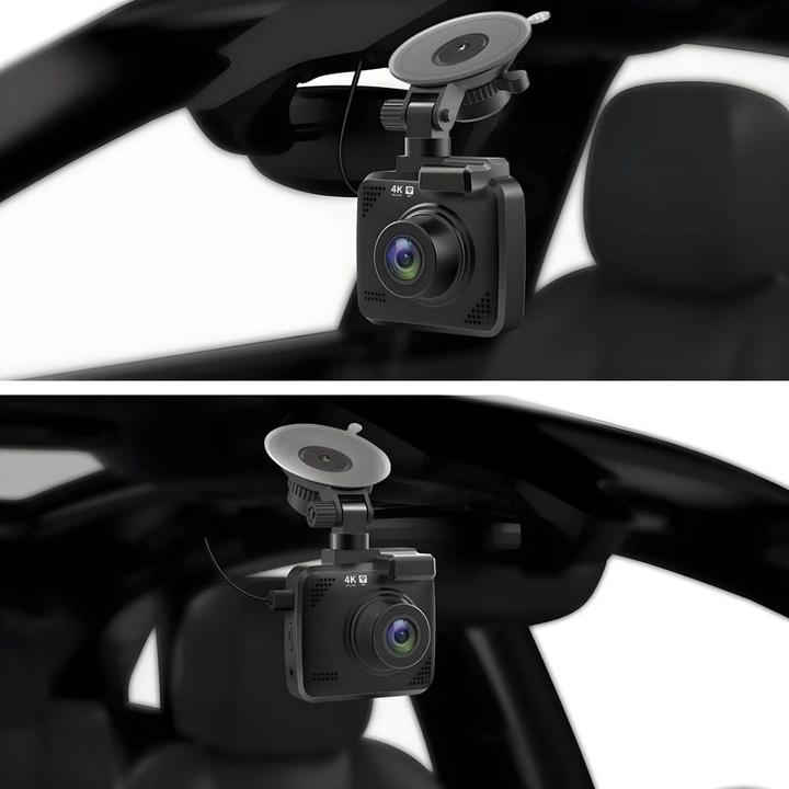 Immagine prodotto Hermex 4K Dual-Dashcam Onboard-Kamera Autofront-Kamera Nachtsichtkamera Auto (Visione notturna, Ricevitore GPS, Display integrato, WiFi, UHD 4K)