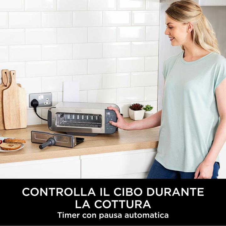 Produktbild Ninja 3-in-1 Multifunctionele Toaster, Grillplaat en Panini Maker - 7 Roosterstanden - RVS - ST202EU