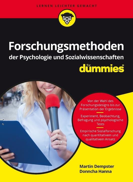 Produktbild Forschungsmethoden der Psychologie und Sozialwissenschaften für Dummies (Deutsch, Donncha Hanna, Martin Dempster, 2017)