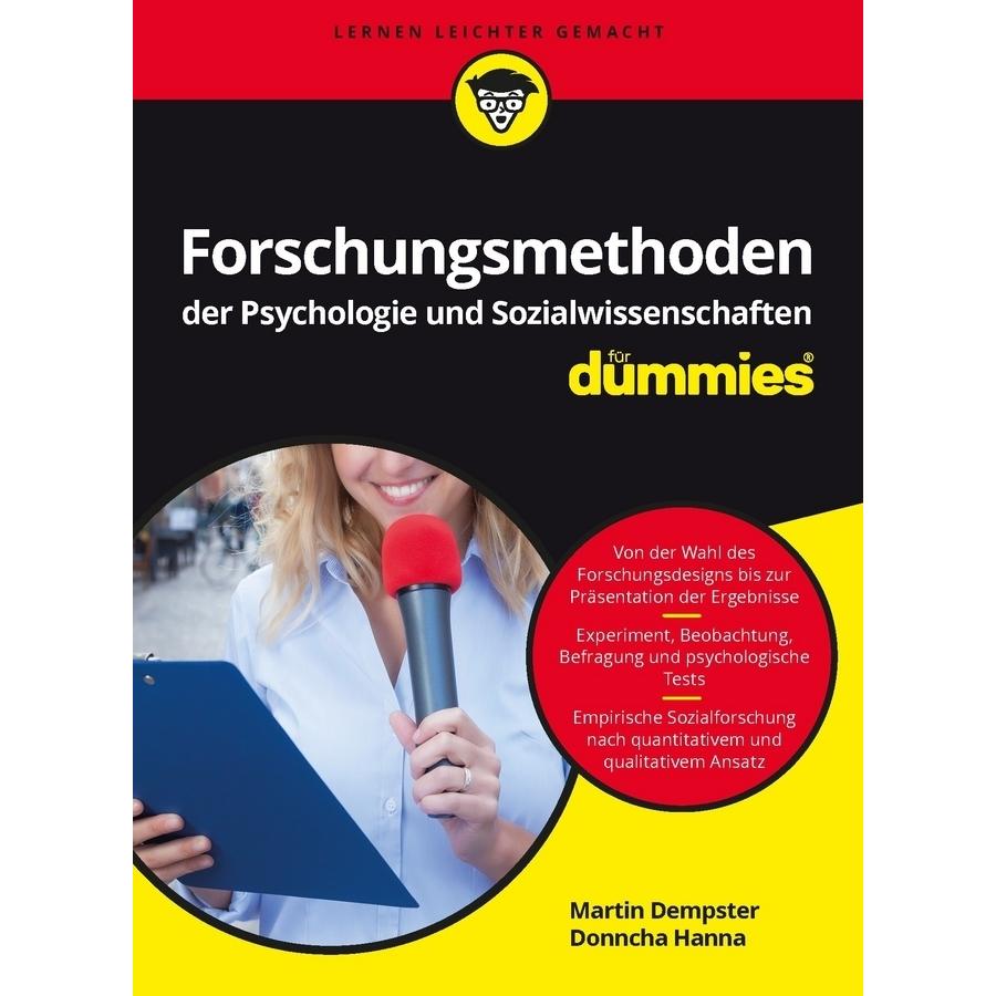 Forschungsmethoden der Psychologie und Sozialwissenschaften für Dummies, Fachbücher von Donncha Hanna, Martin Dempster