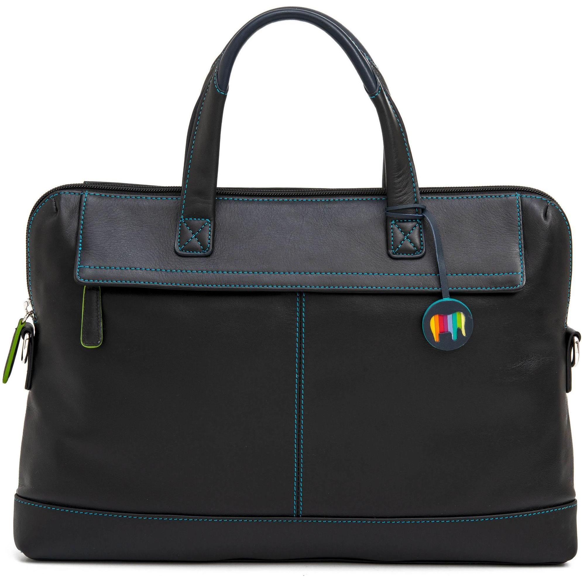 Mywalit Dames Laptoptas / Werktas / Aktetas - Office - Multicolor - 15 inch (15.75"), Notebooktasche, Schwarz