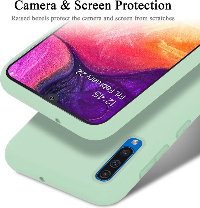 Image du produit Cadorabo TPU Liquid Silicone Case Cover (Samsung Galaxy A50s, TCL A30)