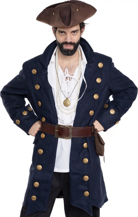 Supreme Replicas Piraten Gehrock Silver - Blau, gold