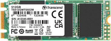 Actual product image Transcend SSD 32GB M.2 MTS602M (M.2 2260) MLC, SATA3 (32 GB, M.2 2260)