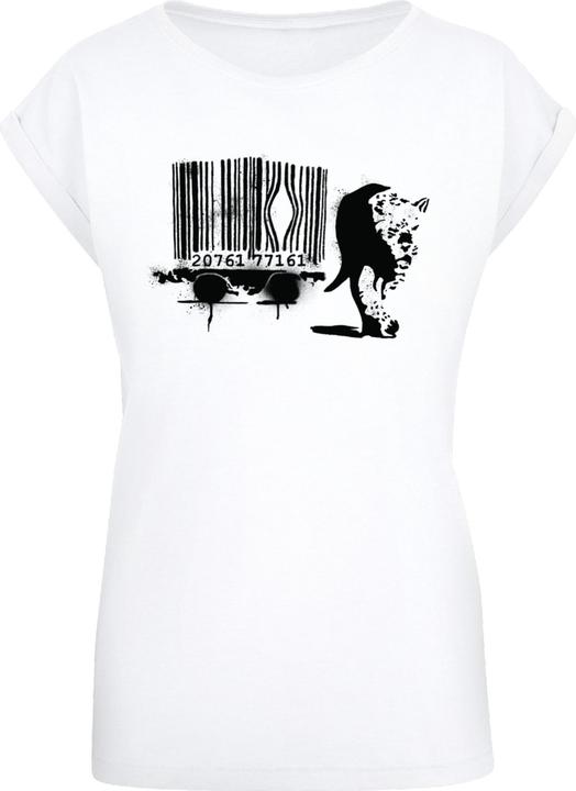 Produktbild Merchcode Ladies Brandalised - Barcode Leopard Circle T-Shirt - 189203 (S)