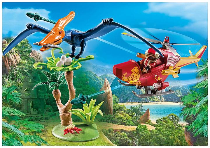 Actual product image Playmobil Helicopter with pterosaurus (9430)