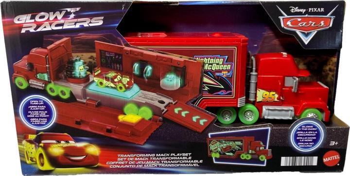 Produktbild Mattel Disney and Pixar Cars Glow Racer Mack Transporter Set