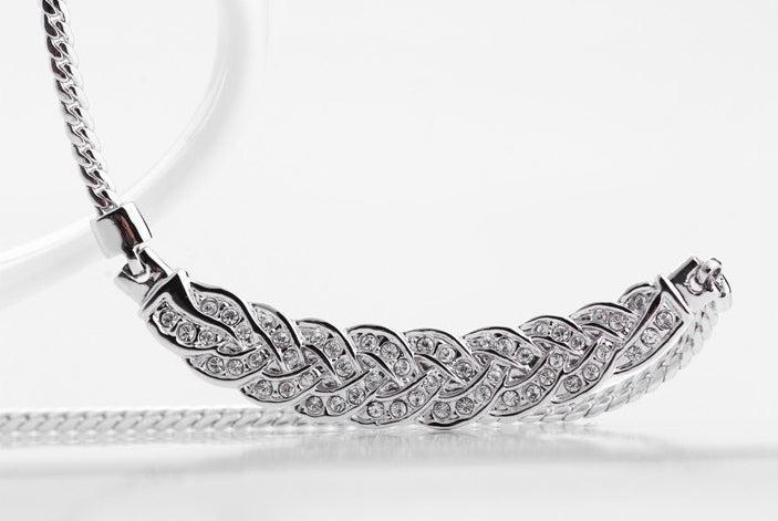 Produktbild Hermex Platinum veredelte LUXUS Halskette mit Zirkonia - Platin (18K Platin, 42 cm)