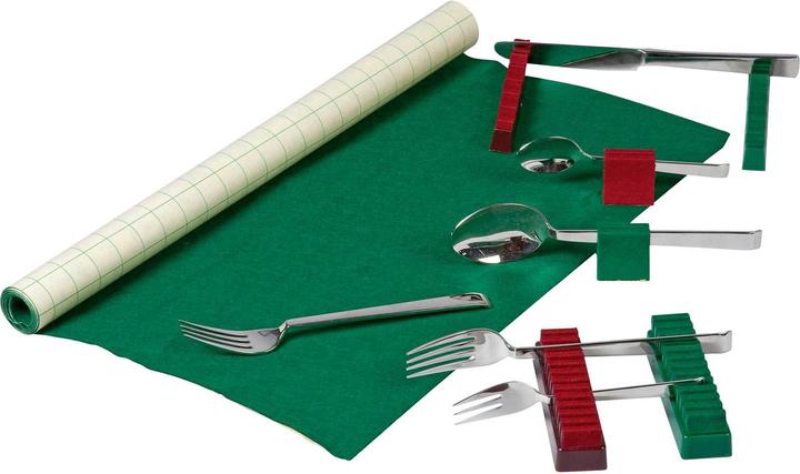 Produktbild Buchholz Besteck-Filz 70x45cm grün (1 Stk.)