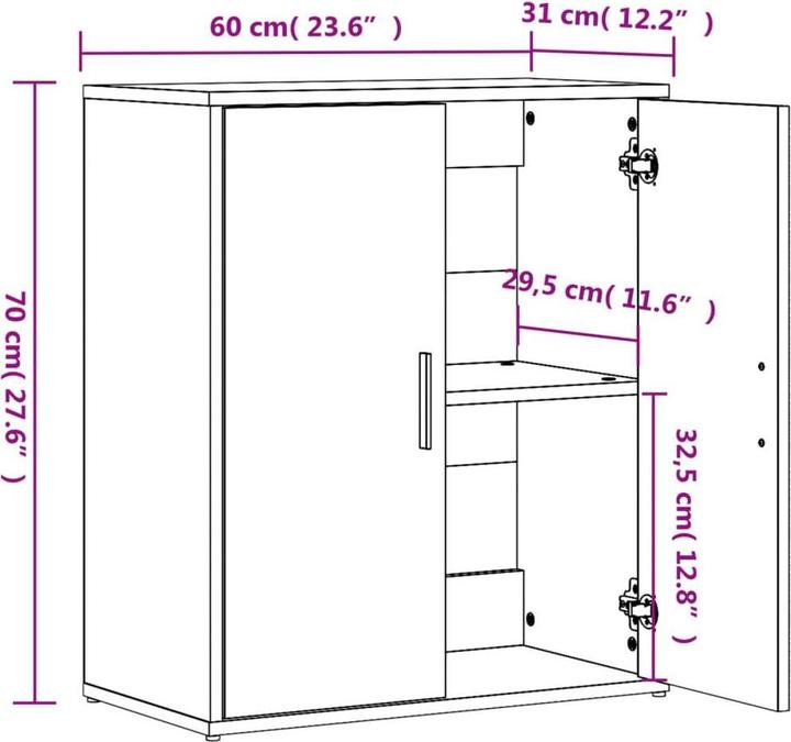 Image du produit vidaXL Sideboard (60 x 31 x 70 cm)
