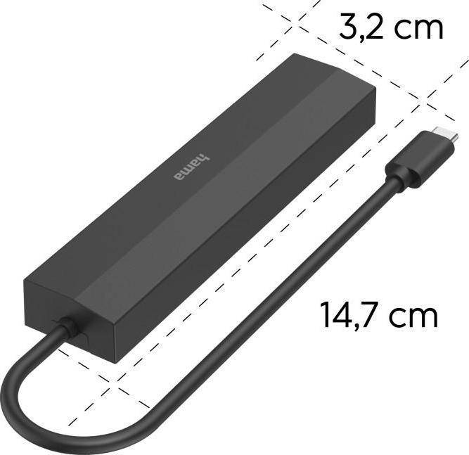 Actual product image Hama Multiport (USB-C, 6 ports)