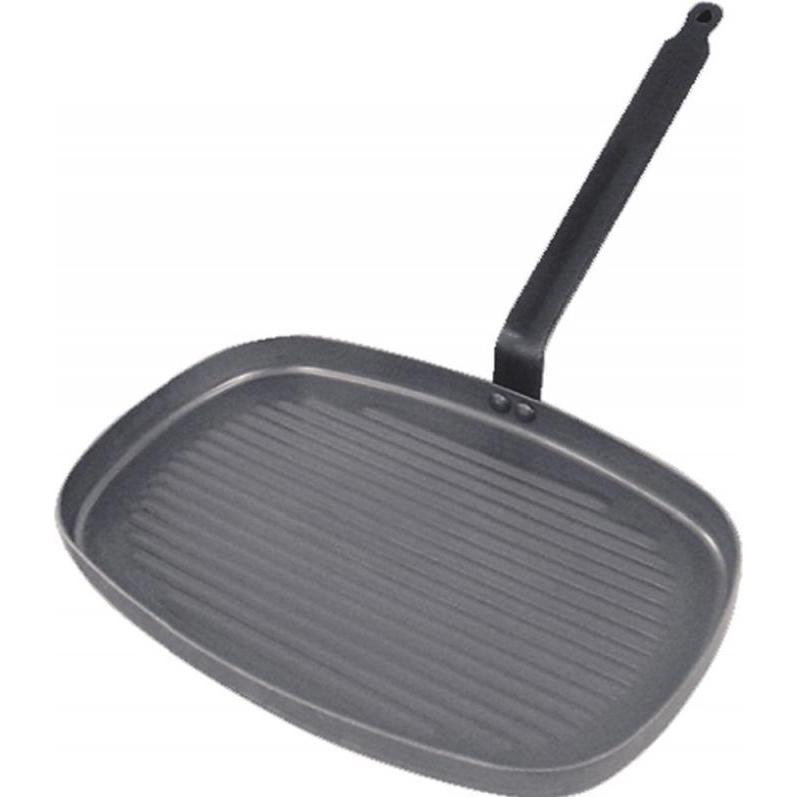 de Buyer Carbone Plus Grill Pan Induction, Padella + Pentola, Nero