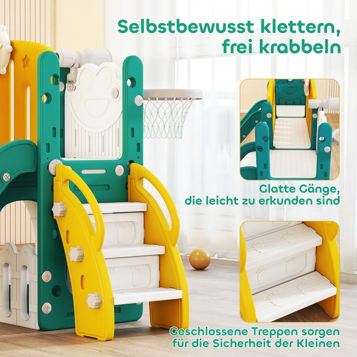 Immagine prodotto Aiyaplay Kinderschaukel & Kinderrutsche Set HDPE Gelb