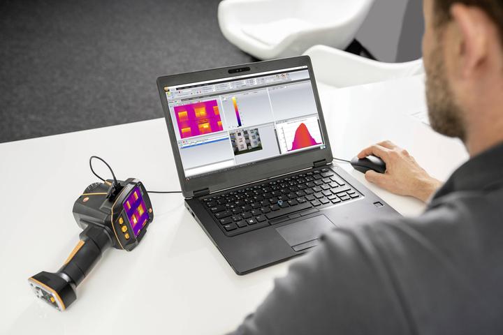 Actual product image Testo 883-2 Thermal imaging camera -30 to 650°C 27Hz WiFi, touchscreen