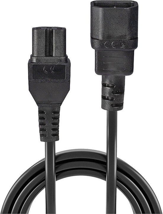 Produktbild Lindy 30314 Netzkabelverlängerung (2 m, C14)