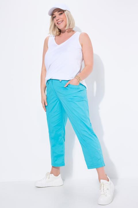 Actual product image Ulla Popken Roll-Tab Hem Stretch Cargo Pants (60)