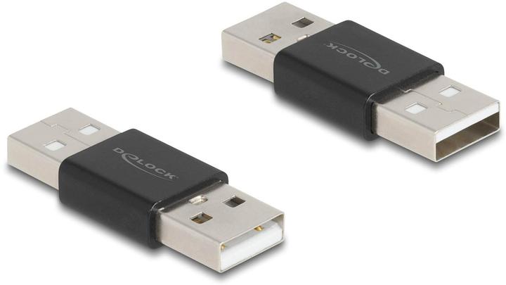 Produktbild Delock Adapter Gender Changer USB 2.0 Typ-A Stecker zu Stecker Metall (3.90 cm)