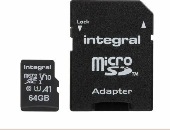 Actual product image Memory Micro SD Card (64 GB, microSDXC, U1, UHS-I)
