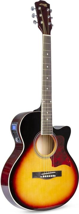 Produktbild Max Westerngitarre ShowKit Sunburst (Halbakustik Gitarren Set, Palisander, Linde)