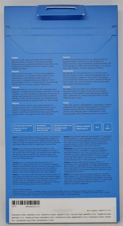 Image du produit Amazon Kindle Paperwhite Édition Signature avec offres spéciales (2021) (6.81", 32 Go, avec publicité)