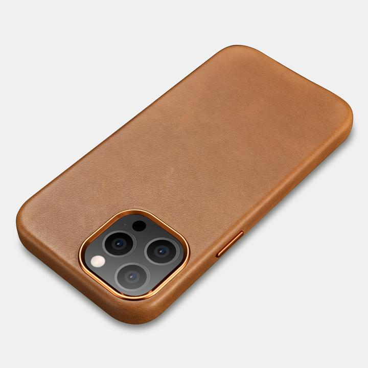 Immagine prodotto iCarer Custodia in vera pelle rivestita in cera d'olio per iPhone 13 Pro Brown (compatibile con MagS (Apple iPhone 13 Pro)