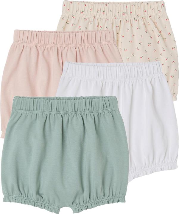 Produktbild Vertbaudet Bio-Kollektion: 4er-Pack Mädchen Baby Shortys (74, 4er Pack)