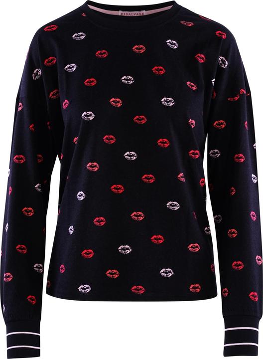 Produktbild Pj Salvage Pyjama Oberteil "Be mine" schwarz/klein gemustert (40)