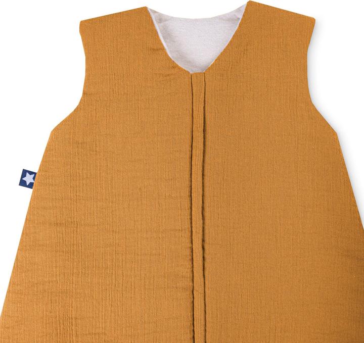 Actual product image Julius Zöllner Jumper muslin sleeping bag, cinnamon (84 cm, 2.5 TOG, Summer)