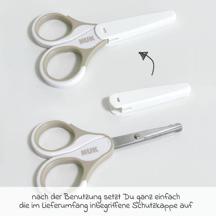 Immagine prodotto NUK Forbici per unghie per bambini, sicure e precise, per la cura delle unghie dei bambini, con