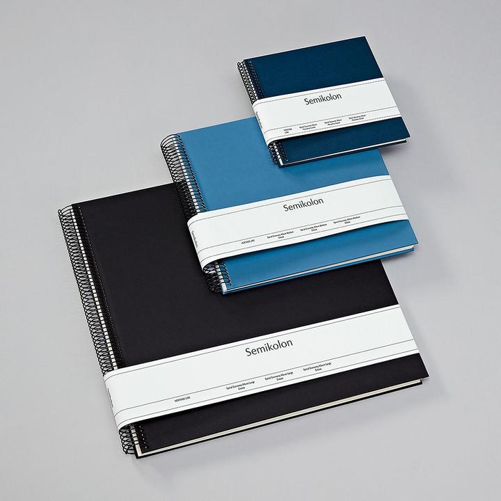 Actual product image Semikolon Photo album 23 x 24.5 cm blue, 40 cream white pages (10 x 15 cm, 9 x 13 cm)