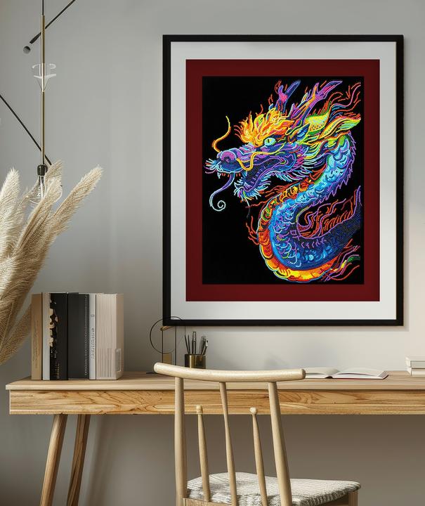 Produktbild Diamond Dotz Diamond Painting Neon Drache