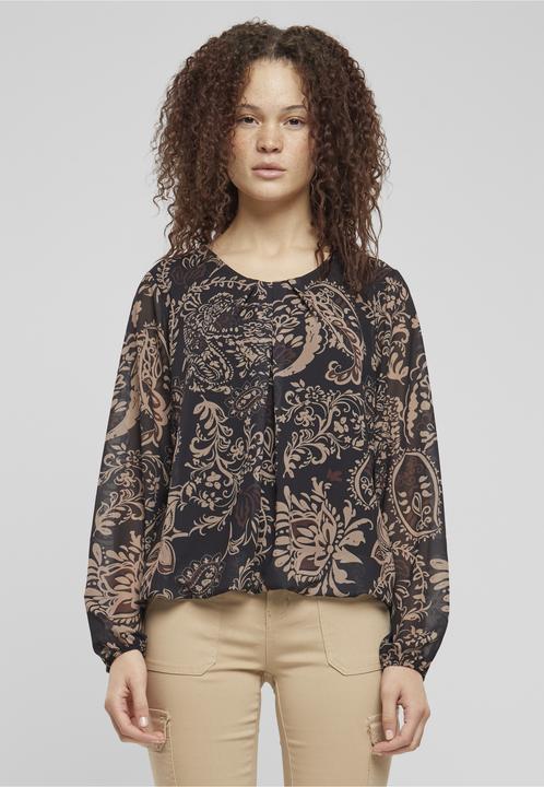 Produktbild Cloud 5ive Cloud5ive Damen Chiffon Bluse mit All Over Ornament Print (L)