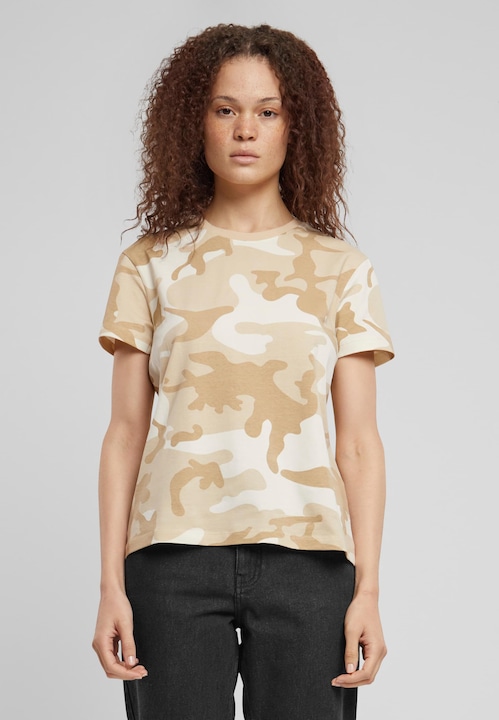 Produktbild Urban Classics Ladies Camo Regular Tee - 166869 (4XL)