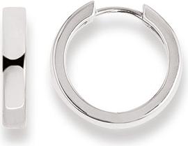 Immagine prodotto Natsumi Schmuck Creoli pieghevoli in oro bianco 18K/750 Ø 16mm arrotondati (Oro bianco 750/18 K)